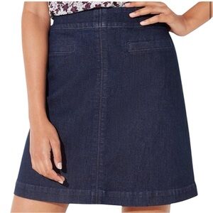 LOFT Denim Pocket Shift Skirt